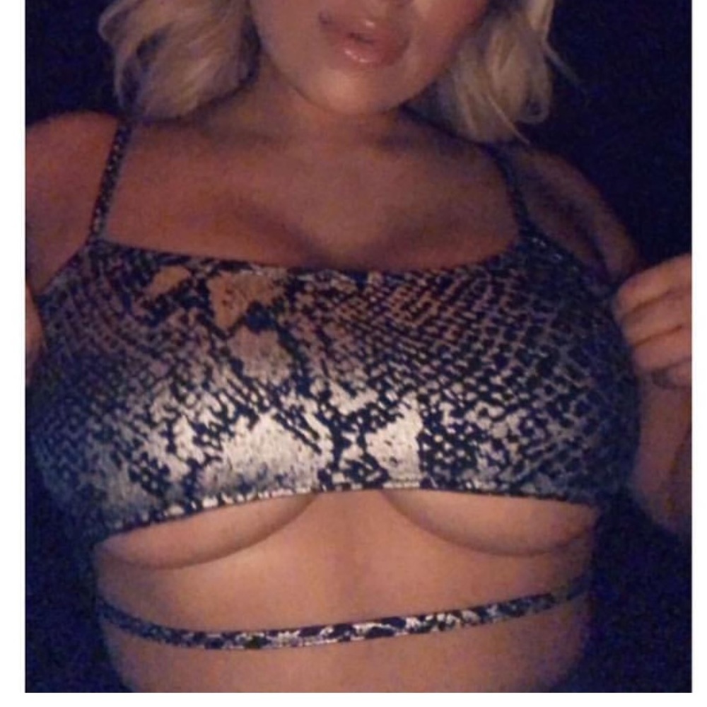 Snakeskin Crop Top